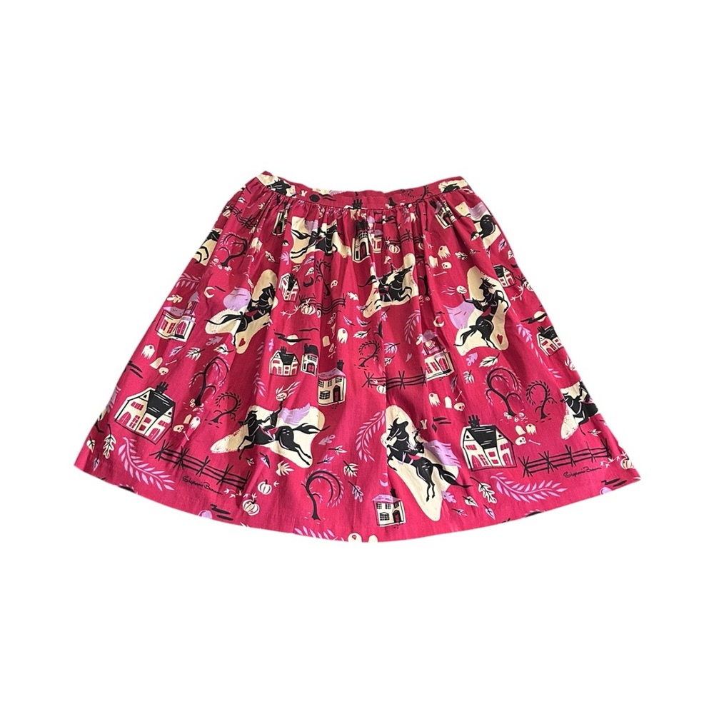 Rare Kitschy Witch Designs Sleepy Hollow Spellbound Skirt Stephanie Buscema XL
